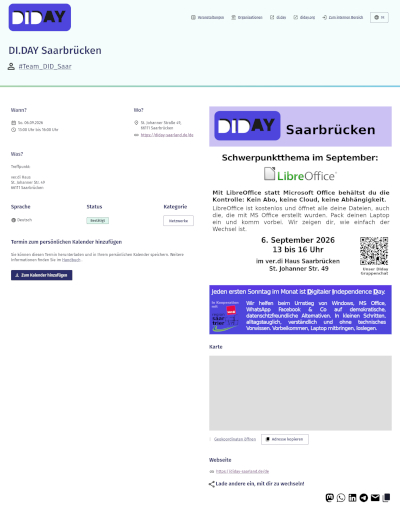 Veranstaltung 2026-09-06 LibreOffice Eventeintrag 0400x0512
